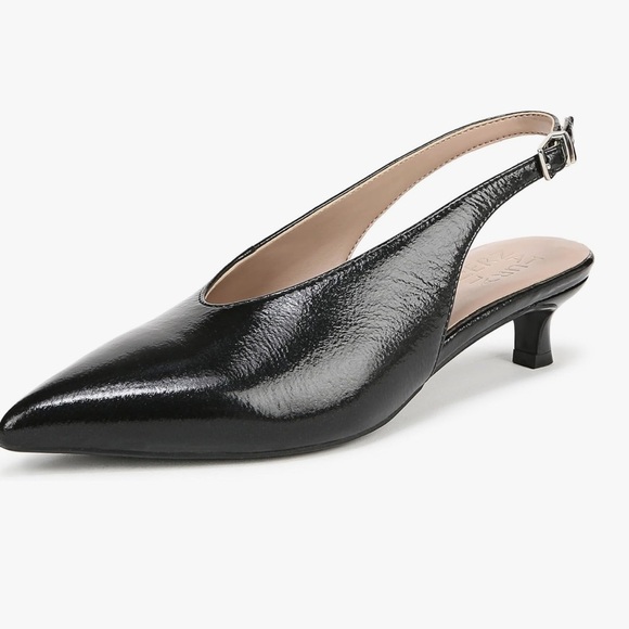 Naturalizer Black Slingback kitten Heels Nicolette Pump - Picture 2 of 12